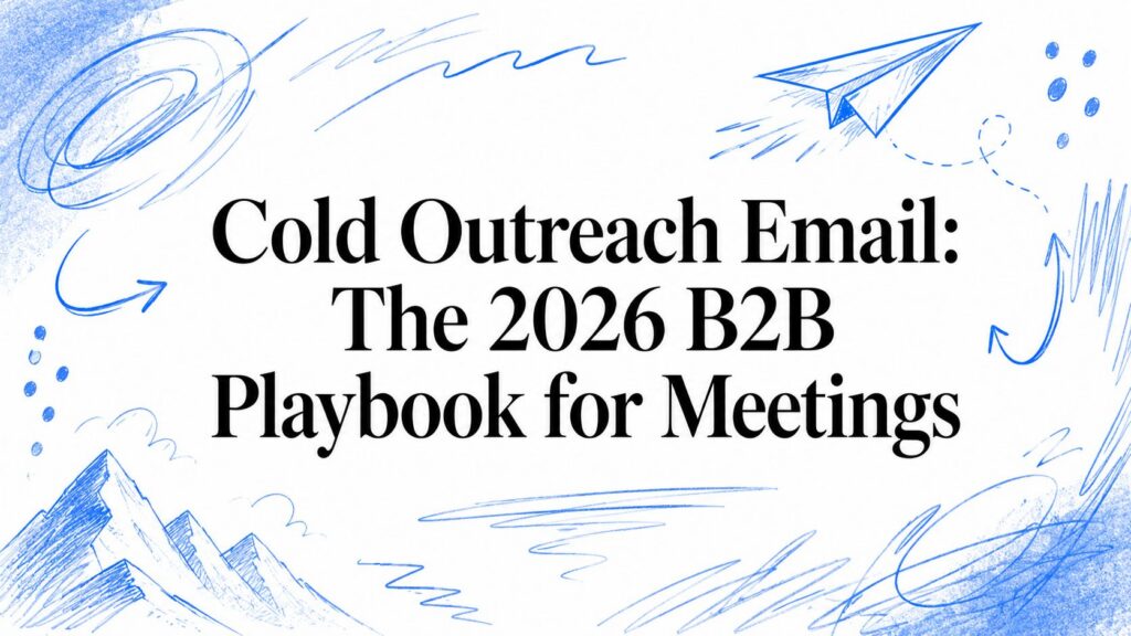 Cold Outreach Email: The 2026 B2B Playbook for Meetings